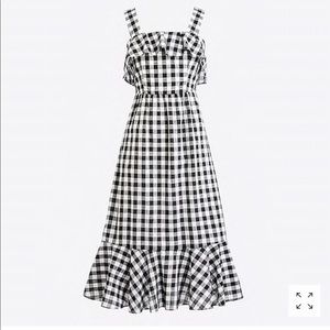 J Crew ruffle gingham dress